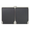 UNITEC Socket 2-Way AP FR for Indoor Wet Rooms, with