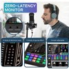 pkshicore Podcast Equipment Bundle, Sound Card, DJ Mixer, Portable ALL-IN-ONE