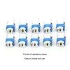 100Pcs Variable Resistor Trimmer Potentiometer Pot Electronic Component RM065 Blue