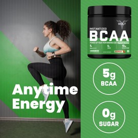 Bolt BCAA Powder, 2:1:1 Potent Formula-Leucine, Isoleucine, Valline, Suppots Muscle Recovery, Growth & Endurance,Watermelon Fizz, 30 Servings