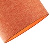 Contemporary and Sleek 12 Inch Rustic Orange Linen Fabric Drum
