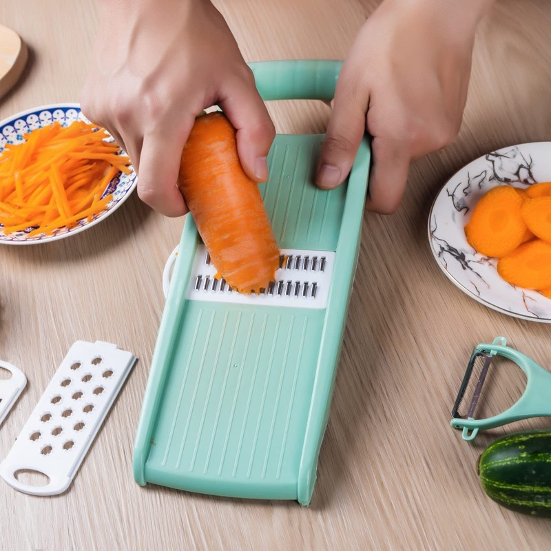 Nbguigdstr Mandoline Food Slicer for Kitchen 7-in-1 Vegetable/Cheese/Potato/Carrot/Cucumber Grater,Slicer, Cutter,