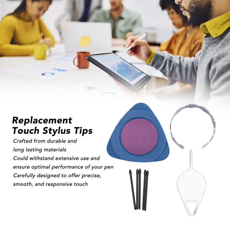 4 Set Replacement Touch Stylus Tips with Mounting Tool Needle