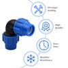 Pack of 4 PE Plastic Angle Connectors, 25 mm PE