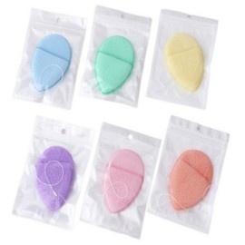 Yapru Clean Face Cleansing Puff, 6 pieces, mixed colors / 얍루 깔끔세안 클렌징퍼프, 6개, 혼합색상