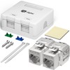 hb-digital Connection Box 2 Port Keystone Module CAT 7 Surface-Mounted