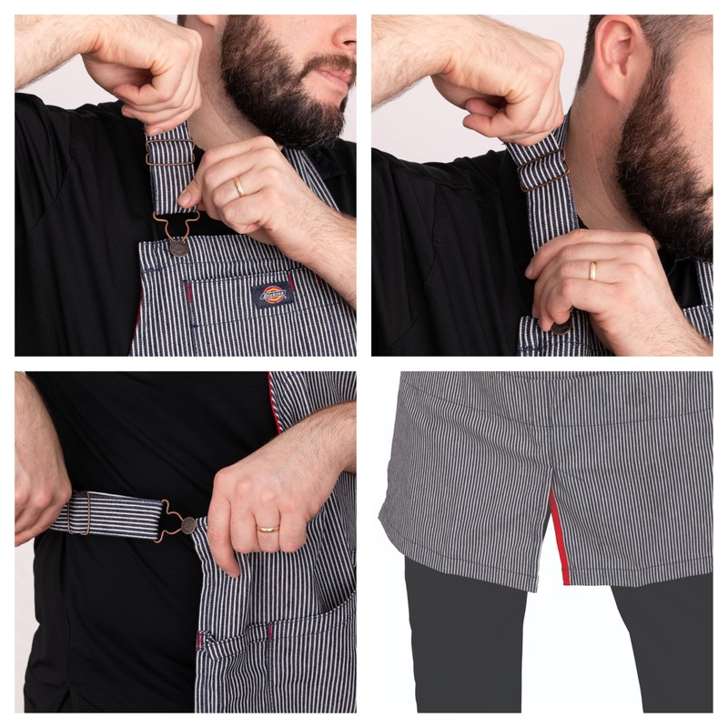 Dickies 6-Pocket Chef and Workshop Apron, Durable Canvas, One Size,