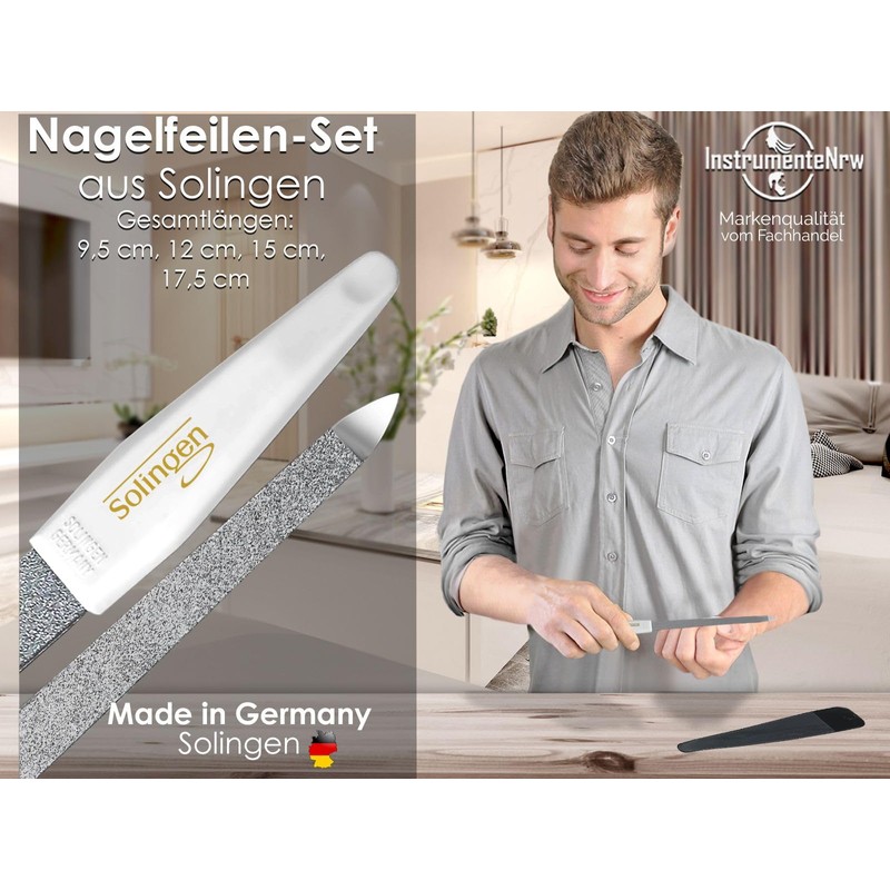 Professional Nail Files Set from Solingen Manicure Files Made in