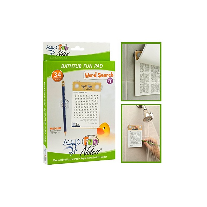 Aqua Fun Notes Waterproof Word Search Pad