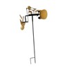 Fenteer Garden Decoration Metal Drummer Windmill Weather Vane Easy Installation
