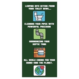 Sergeant Eco Septic Monthly Septic System Treatment Pods, Natural Bio-enzyme Formula, 24g, Phosphate-free