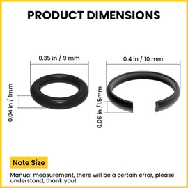 HONSNKS 8 Pcs 3/8" Impact Retaining Ring, Impact Friction Ring with O-Ring Fits for Mil-Waukee Wrench