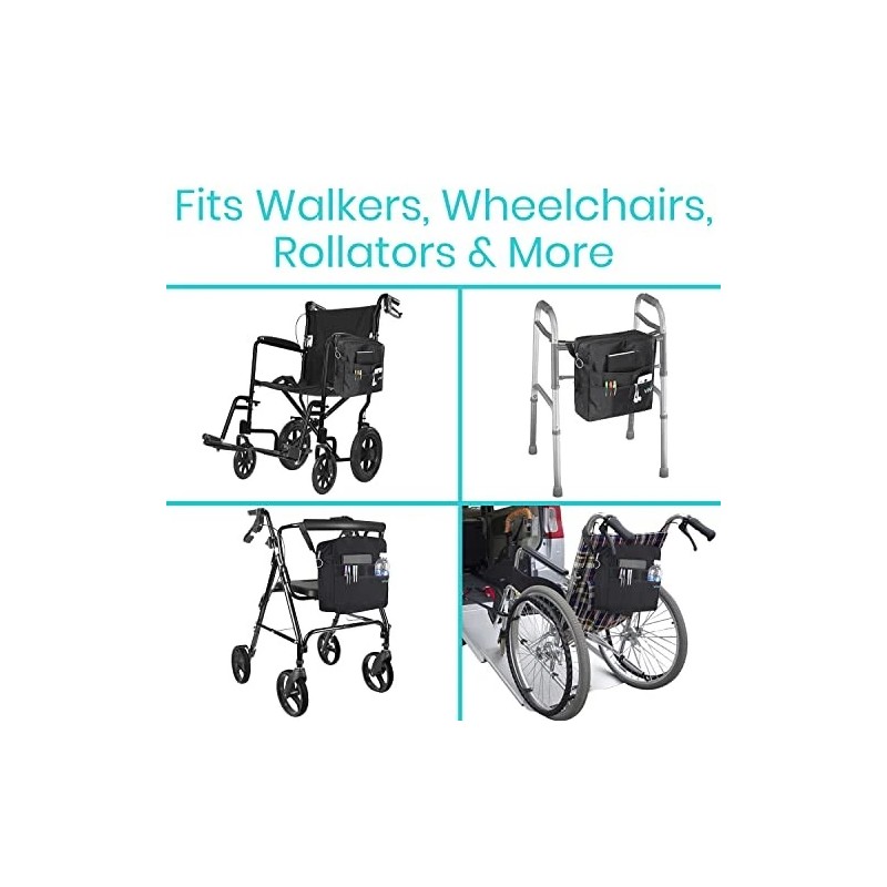 Vive Wheelchair Bag - Machine Washable, Double-stitche