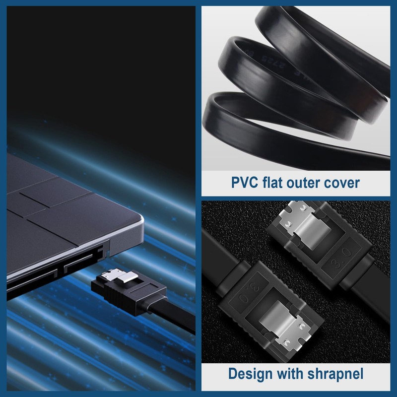 3 Pack SATA Cable SSD for CD Driver, SATA HDD,