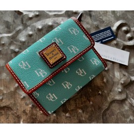 DOONEY & BOURKE~GRETTA SEA FOAM~SMALL FLAP Wallet~BNIB!