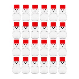 Clearview - 2 Ounce Honey Bears with Red Screw Top Lid - 24 Pack (2 oz. bear, 24pk, red)