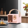 Retro Bluetooth Speaker for Decor, Compact Radio Program Bluetooth Speaker,