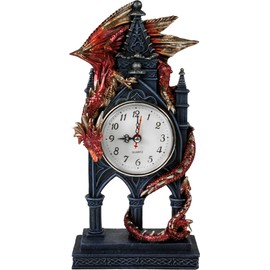 Nemesis Now AL50380 Time Guardian Clock 17cm Red