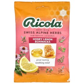 Ricola HoneyLemon with Echinacea Cough Suppressant Throat Drops, 19 Count (Pack of 1)