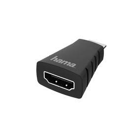 Hama Mini HDMI to HDMI Adapter, 4K Ultra HD 60Hz HDR (Mini HDMI Adapter for Connecting PC, Laptop, Tablet, Camera, Graphics Card to Monitor, TV, Projector, ARC Audio, HEC Ethernet, Ideal for Gaming)