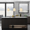 Glassland Pendant Lighting, 1 Light Mini Pendant Light in Brushed