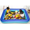 Inflatable Sensory Sand Pool for Kids(77"*53"*9"), Ball Pit, Kiddie Pool,