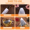 TamBee 100 Pack Disposable Tea Filter Bags Tea infusers 4"
