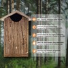 Outer Trails Japanese Cedar Wooden Owl Houses, Bark Front