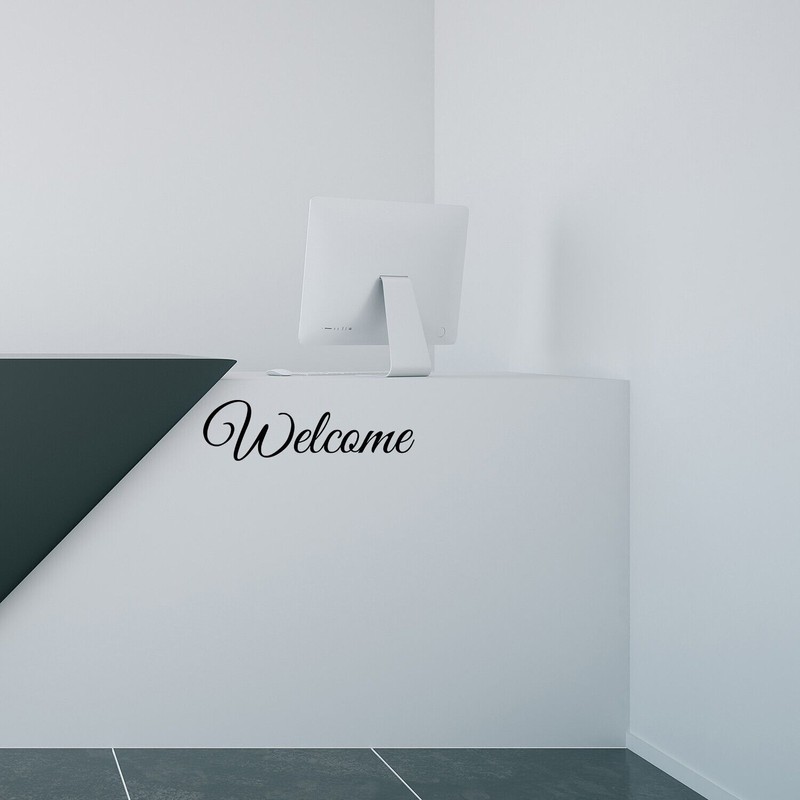 My Vinyl Story Welcome Wall Decal for Door Family Quote
