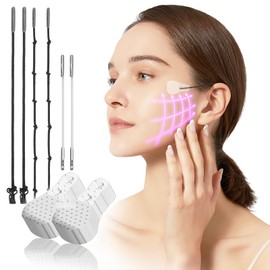 ZZBUY 120 Pcs Face Tape Lifting Invisible with 6 Strings, Facial Tightening Tape Band Strips Face and Neck Lifter for Jowls