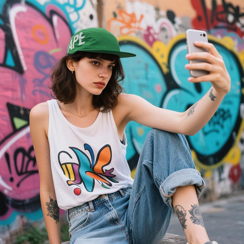 CLAPE 5 Panel Cap Men Women Short Peak Baseball Cap