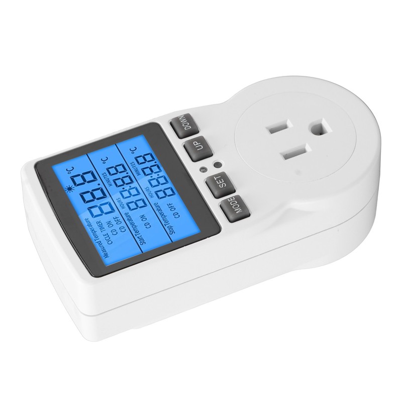 Smart Thermostat Digital Temperature Controller Socket Outlet Timer with Blue