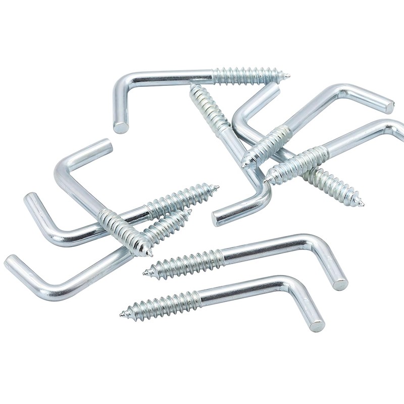 Ctyjia Pack of 20 Screw Hooks, L Hook Screws, M2.5