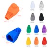 Aussel 10 Color 100PCS Soft Plastic Ethernet RJ45 Cable Connector