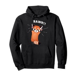 Rawr Red Panda Funny Red Pandas Animal Lover Graphic Pullover Hoodie