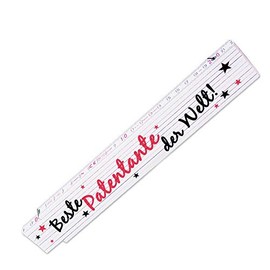 Ruler with Motif – Best Patentante in the World – for Women | Metre Measure | Link Scale with Name Printed | Many Names to Choose From