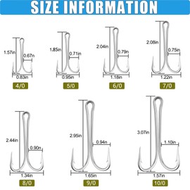Double Fishing Hooks Super Strong Stainless Steel Sharp Hooks Saltwater Fly Tying Frog Lure Fish Hook (5/0-10pcs)