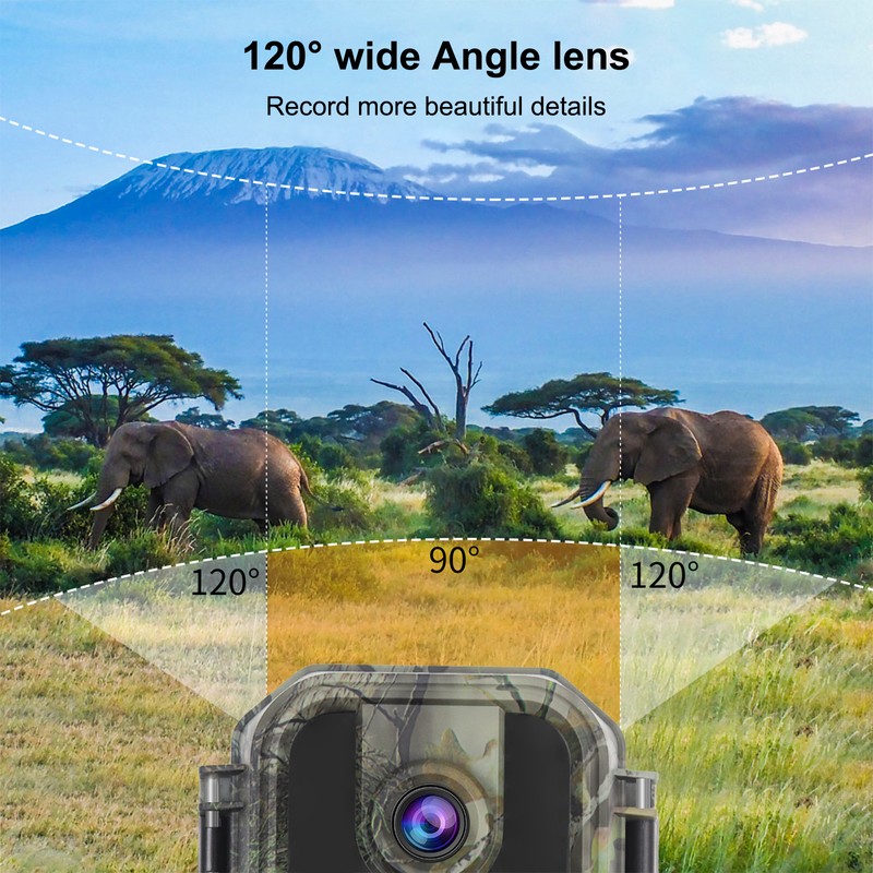 30MP Trail Camera 2 Inch IPS LCD Color Screen 4K