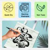 Reaeon Black Fabric Markers, Dual Tip Fabric Paint Markers, Permanent