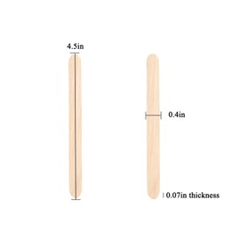 Svnntaa 200 PCS Natural Wooden Popsicle Sticks, Food Grade Smooth Wooden Sticks, Ice Cream Candy Making, 4.5 inch Wood Craft Popsicle Sticks for Craft