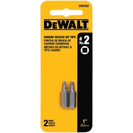 DEWALT DW2202 #2 Square Recess Bit Tip (2-Pack)