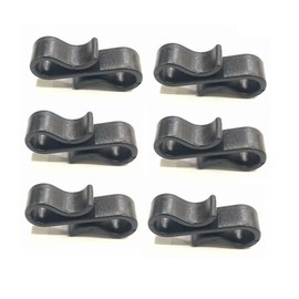 Teensery 100 Pcs Plastic S Shaped Hook Multi-Purpose Mini Hooks for Home Kitchen Bathroom Garden Shop Outdoor, Black