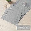 Dremisland Linens Farmhouse Table Runner Handmade Hemstitch Grey Table Runner