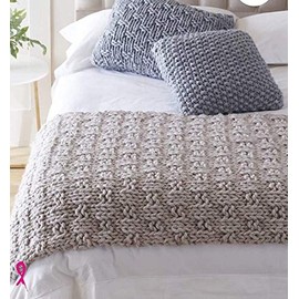King Cole 5534 Knitting Pattern Easy Knit Bed Runner and Cushions in Big Value Big