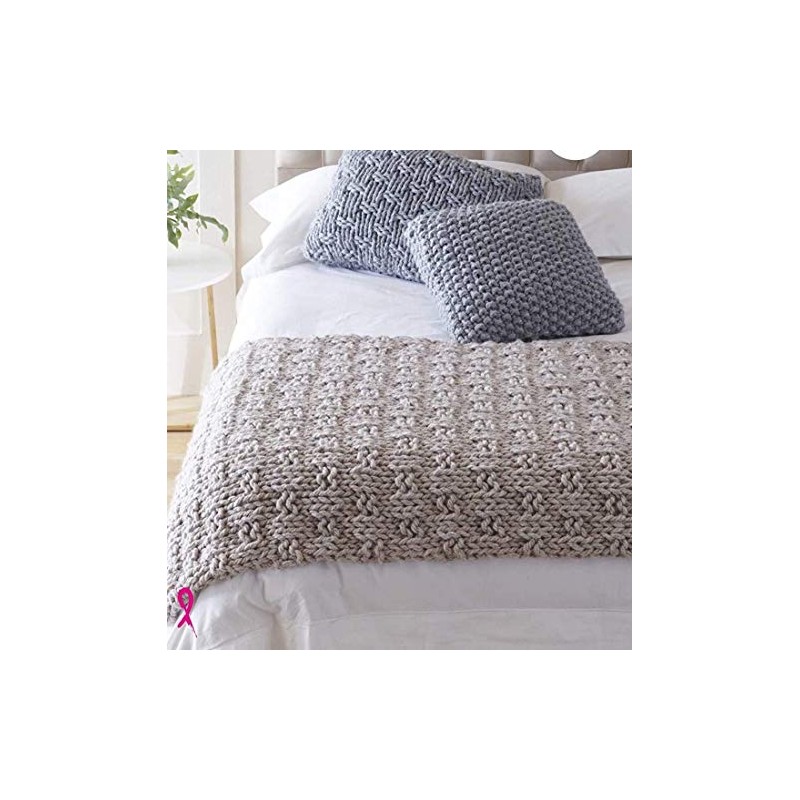 King Cole 5534 Knitting Pattern Easy Knit Bed Runner and
