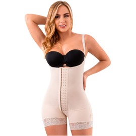 LT.ROSE Fajas Postparto Colombianas P113 Postnatal Shapewear Postpartum Girdle Csection Bodysuit Beige