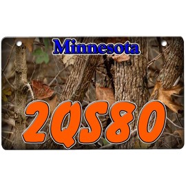 Onestopairbrushshop Minnesota ATV/UTV License Plate