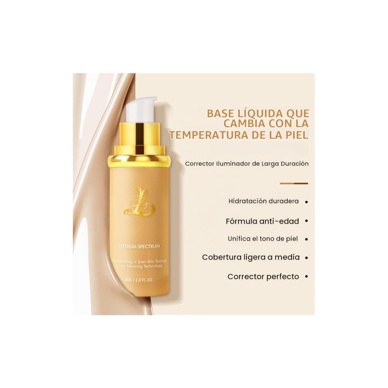 BASE DE MAQUILLAJE VERSÁTIL 4 EN 1: Base de maquillaje