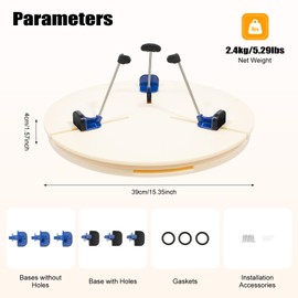Pottery Machine Turntable Clamp, Adjustable Ceramic Pottery Trimming Spinner Repair Tool, Ceramic Art Repair Tool for Ceramic Beginners and Professionals