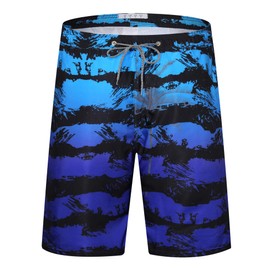 APTRO Men's Swimming Trunks, Long Swimming Shorts, Quick-Drying Board Shorts, Leisure Shorts with Inner Briefs, 2401